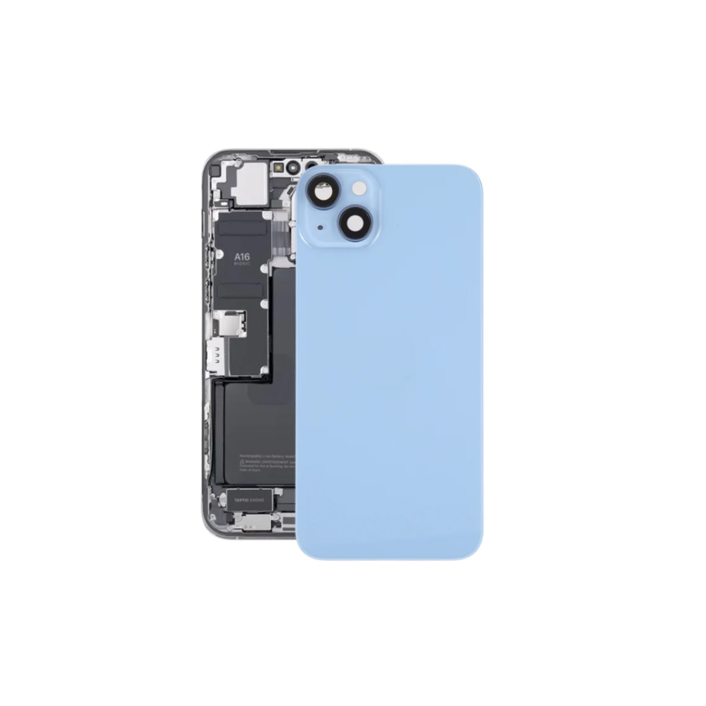 Chasis con Tapa para Iphone 14 con lentes y MagSafe Azul