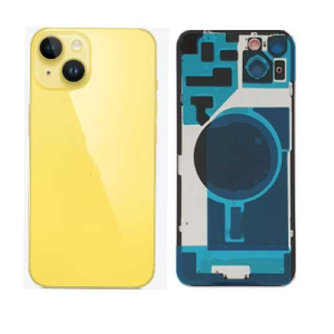 Chasis con Tapa para Iphone 14 con lentes y MagSafe Amarillo