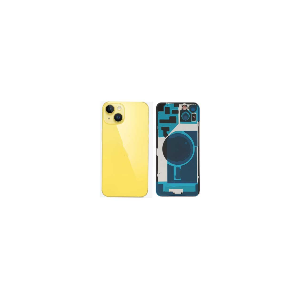Chasis con Tapa para Iphone 14 con lentes y MagSafe Amarillo