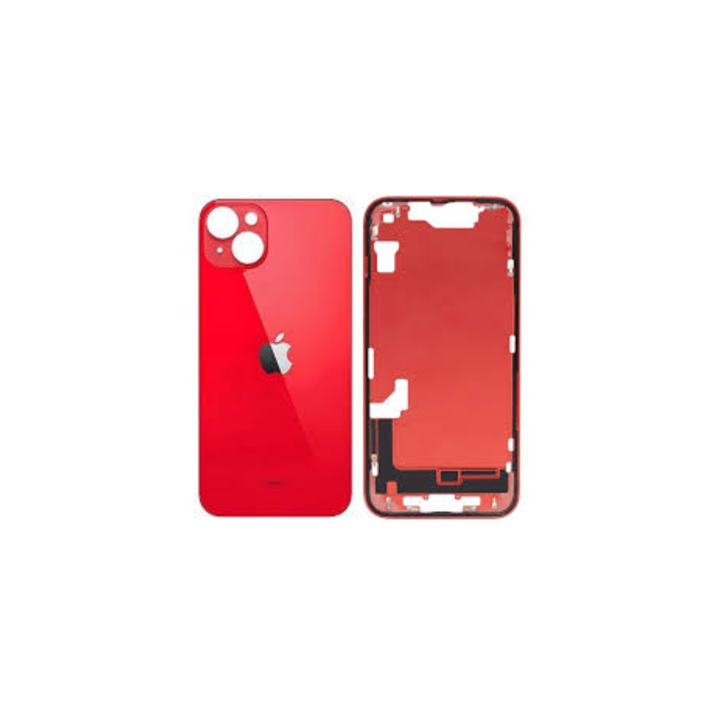 Chasis con Tapa para Iphone 14 con lentes y MagSafe Rojo