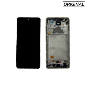 Pantalla para Samsung A72 4G/5G (A725/A726) con Marco Blanco (Original Service Pack)
