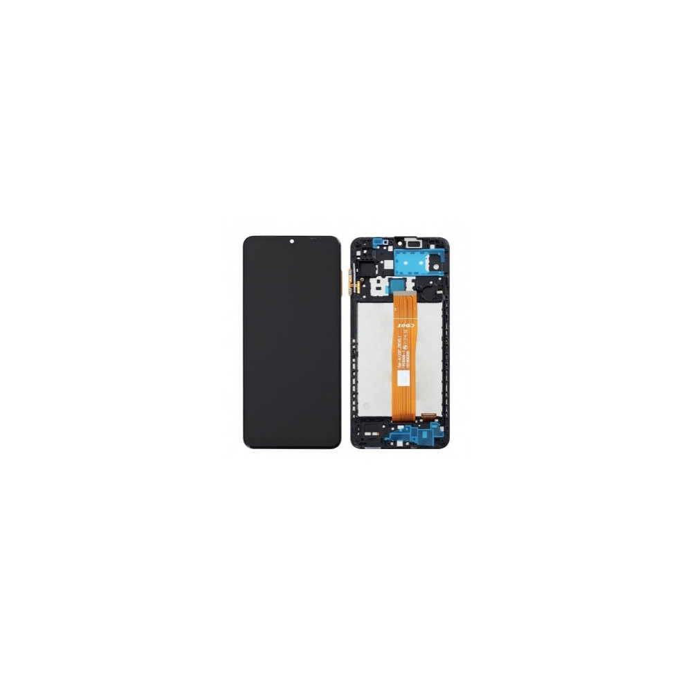 Pantalla completa para Samsung A12-2022(A125) Con Marco Negro (OEM)