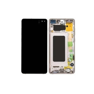 Pantalla para Samsung S10 Plus /G975 Ceramica/Blanca (Original Service Pack)