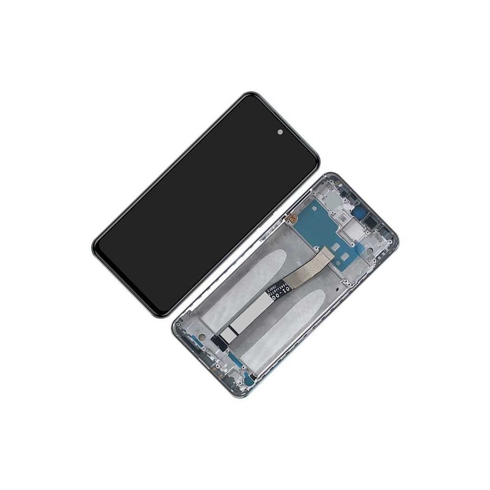 Pantalla Para Mi Redmi Note 9S /Note 9 Pro / Note 9 Pro Max Con Marco Azul (Original Service Pack)