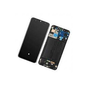 Pantalla Para Samsung A50/A505 OLED Con Marco y Función Huella