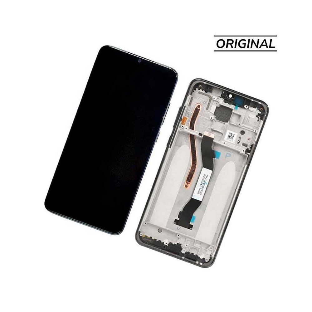 Pantalla para Mi Redmi Note 8 Pro Con Marco Negro (Original Service Pack)