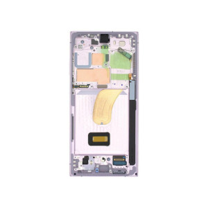 Pantalla Samsung S23 Ultra/S918 Con Marco Lavanda/Light Pink (Original Service Pack)