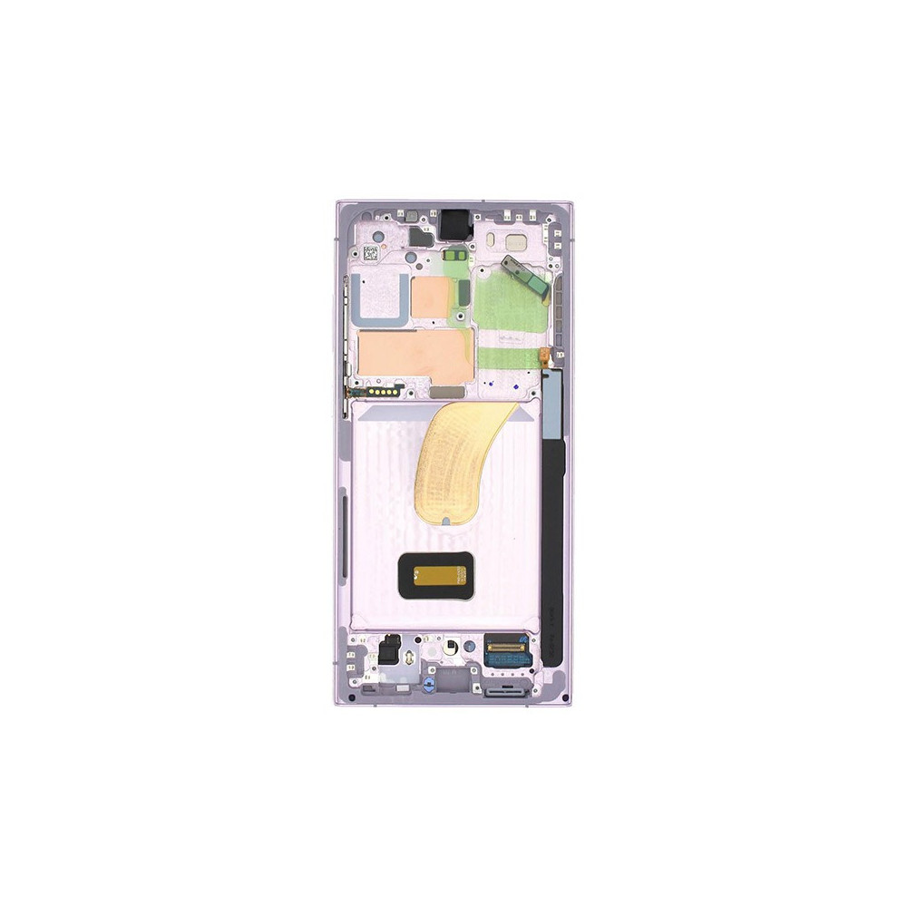 Pantalla Samsung S23 Ultra/S918 Con Marco Lavanda/Light Pink (Original Service Pack)