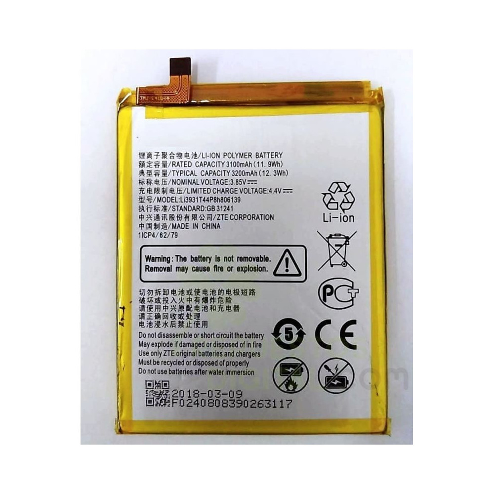Bateria Para ZTE Blade V9/V8/A7 2019/V10 Vita/A5 2020