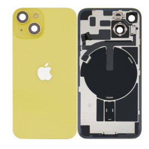 Tapa Trasera Para IPhone 14 Plus- con Lente+MagSafe-Amarillo