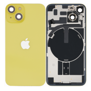 Tapa Trasera Para IPhone 14 - con Lente+MagSafe-Amarillo