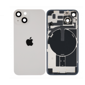 Tapa Trasera Para IPhone 14 Con Lente+Magsafe -Blanca