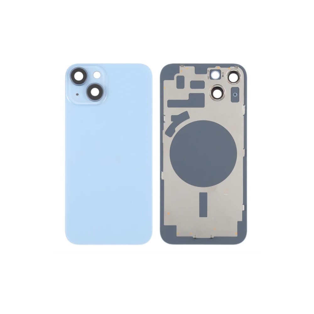 Tapa Trasera Para IPhone 14 Con Lente+Magsafe - Azul